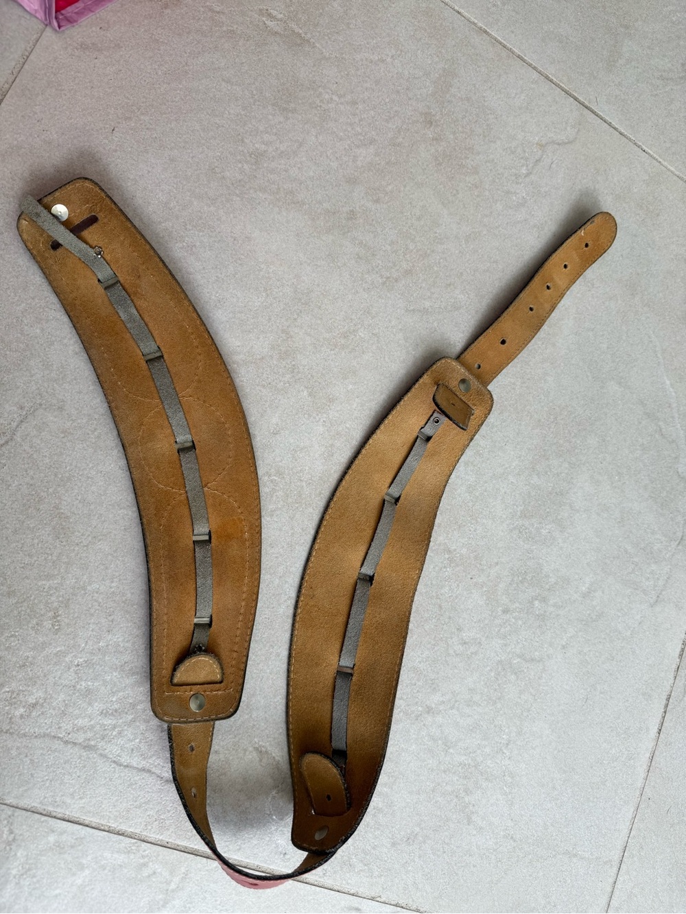 Red Leather Statement Belt with Silver Conchos - Picture 3 of 3